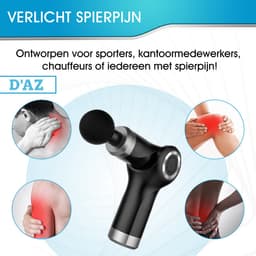 D'AZ® - Massage gun - Verstelbare Professionele Massage gun - Zwart — thumbnail 3