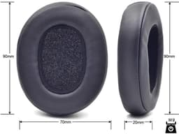 2x Oorkussens geschikt voor Skullcandy Crusher Wireless / Hesh 3 Koptelefoon Kussens - Vervangende earpads voor Overear Koptelefoon — thumbnail 5