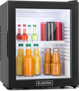 Klarstein Minibar Mini koelkast - 3 Temperatuurniveaus - volume: 30 Liter - 23 dB - Glazen deur - Zwart - Minikoelkast - Stil Compact - Verstelbaar Fluisterstil In Hoogte Verstelbaar - Mini Fridge - Hotelkoelkast - Kleine Koelkast — thumbnail 1