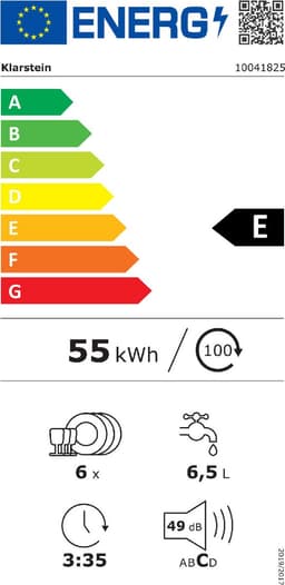 Klarstein Vaatwasser Mini voor 6 Couvert, Stille Kleine UV-vaatwasser met 6 Programma’s, Kleine Tafelvaatwasser voor Thuis, Kantoor en Camping, Mini Vaatwasser met Wateraansluiting - Vaatwasmachine - 6 Maatgedekken 45 cm 1380W - AquaStop Inbouw — thumbnail 5