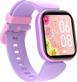 Belesy® Humble - Smartwatch Meisjes– Kinder Horloge – Stappenteller – Calorieën –Hartslag – Sporten –Je eigen foto als wijzerplaat - Kleurenscherm - Full Touch – Paars – Siliconen - Moederdag — thumbnail 2