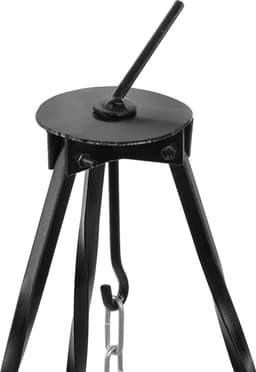 Meyerhoff Driepoot Standaard 120 cm – Stalen Ketelhouder met Ketting – Opvouwbaar – Voor Hongaarse Ketels & Kampvuur Koken – Buiten Kookstatief — thumbnail 3