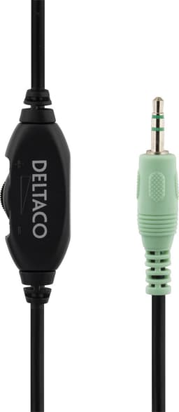 Deltaco HL-8 Stereo Koptelefoon - Over-Ear - Bedraad - 1x 3.5 mm - Zwart — thumbnail 3