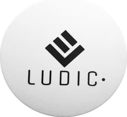 Ludic Anti-static Logo Felt slipmat White NOstatic LP Mat — thumbnail 3