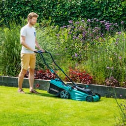VONROC Accu Grasmaaier – 40V – 38 cm maaibreedte - Vier instelbare maaihoogtes: 35/45/55/65 mm - Incl. 45L Opvangbak - Incl. 2x 4.0Ah Accu en dubbele snellader — thumbnail 5