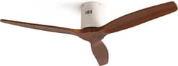CREATE - Plafondventilator 40W silent Ø132 cm - Met Afstandsbediening - 6 Snelheden - Timer - Zomer/Winter functie - Wit - WIND CALM — thumbnail 1
