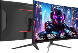 KTC H32S17 32" Gaming Monitor - Curved - QHD 2560×1440 - HVA - 180Hz - HDR10 - 1ms MPRT - Zwart — thumbnail 2