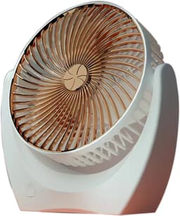 Oplaadbare kleine draagbare ventilator, mini-ventilator op USB, bureauventilator voor reizen, kamperen en kantoor — thumbnail 1