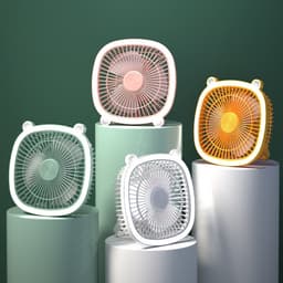 Oplaadbare campingventilator met led-lantaarn – draagbare ventilator voor tenten en buiten — thumbnail 3