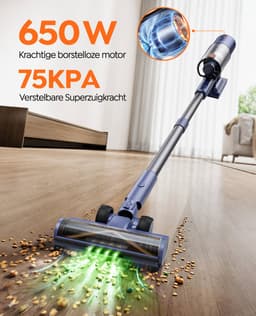 Laresar- Steelstofzuiger Draadloos - Steelstofzuiger Zonder Zak Op Accu - 650W - 75000PA - 2 in 1 - Ook Als Kruimeldief — thumbnail 5