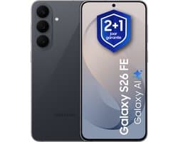Samsung Galaxy S26 FE - Smartphone - 256GB - Graphite + 1 jaar extra garantie