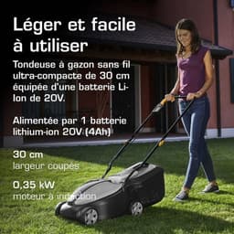 Alpina AL 3020 Li Kit Grasmaaier - Accu - 30 cm - opvangzak 30 l — thumbnail 2