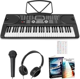 Finesse Keyboard Piano met Accessoires - 61 Keys - Digitale Piano - Elektrische Piano - Kind & Volwassene — thumbnail 1