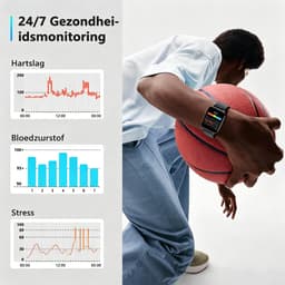 Blackview Smartwatch - R50 - Beantwoorden | Bellen - Fitnesshorloge voor Mannen en Vrouwen met Hartslag - SpO2 -SOS- Slaapmonitor - Activiteitstracker voor Android/iOS - Zwart — thumbnail 5