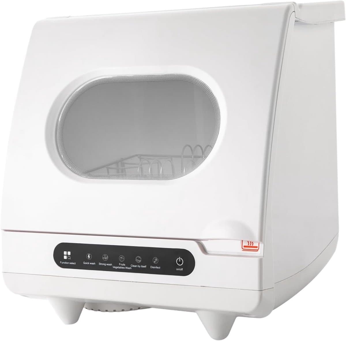 Mini Vaatwasser - Compacte Afwasser - Snel Servies Wassen - Met Fruitfunctie - 5 Liter Tank - Wit — afbeelding 1