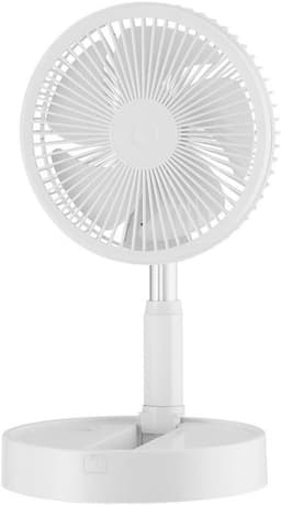 Draagbare,7200 mAh opvouwbare en telescopische vloerventilator met USB-oplaadfunctie, geschikt voor thuis, studentenkamers en als bureau. Compact op te bergen. — thumbnail 3