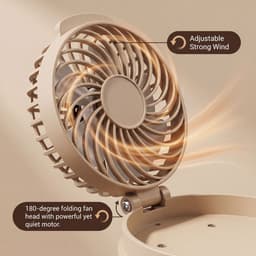 Draagbare LED-kampeerlantaarn met ventilator, 2-in-1 opvouwbaar ontwerp, 18x10 cm, elektrische kampeerlamp met ventilator, oplaadbare buitenlamp, heldere en efficiënte LED-verlichting, voor wandelen, tent, camper en reizen. — thumbnail 5