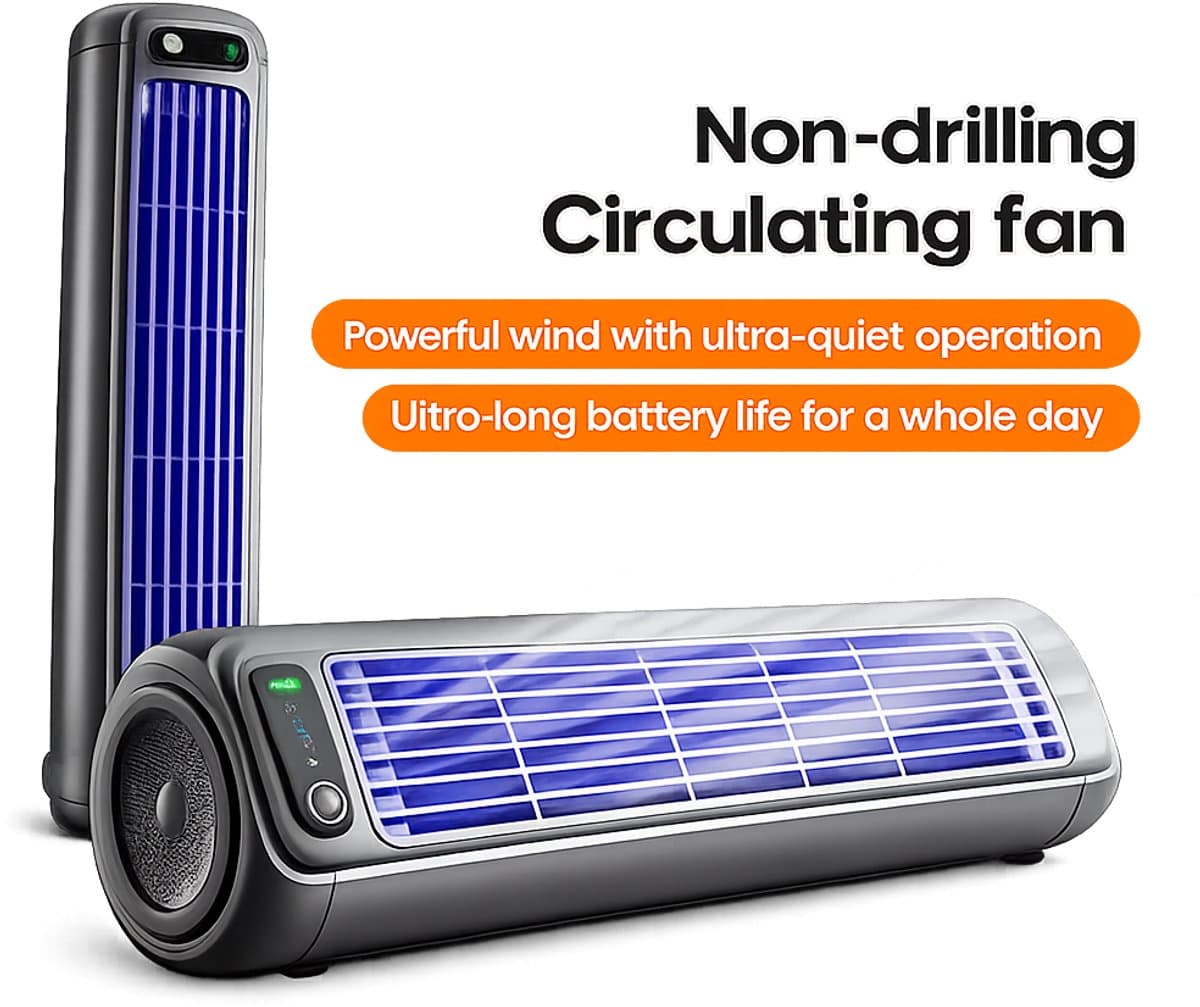 Velmio Draagbare Airco - Persoonlijke Koeler - Luchtverkoeler - Ventilator - Thuis en Kantoor - Stille Werking - 3 Standen - Compact Formaat — afbeelding 1