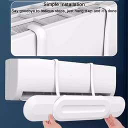 Airco Windgeleider - Ventilatie Deflector - Comfort Verhoging - Uitschuifbaar Ontwerp - 74-97 cm - Wit — thumbnail 4