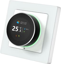 Digitale Temperatuurregelaar - Slimme Thermostaat - Comfort Thuis - Stembediening & Omgevingslicht - 181 inch TFT - Zwart — thumbnail 1