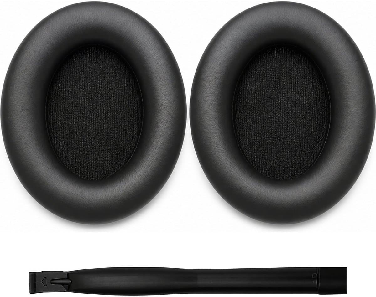 Set Oorkussens voor Sony Koptelefoon – WH-1000XM4 Oorkussen – WH-1000XM4 - Kunstleer met Traagschuim — afbeelding 1