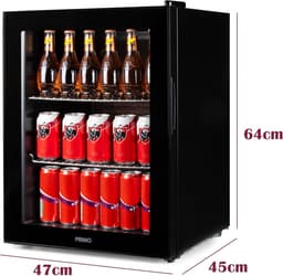 Drank Koelkast - Minibar Tafelmodel - Dranken Koelen - Stil Energiezuinig - 60 Liter - Zwart — thumbnail 5