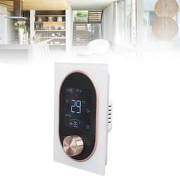 Slimme Thermostaat - Digitale Thermostaat Programmeerbare Thermostaat - Comfortabel Huis - Kleuren LCD Scherm - 130x88x38.3mm - Wit — thumbnail 5