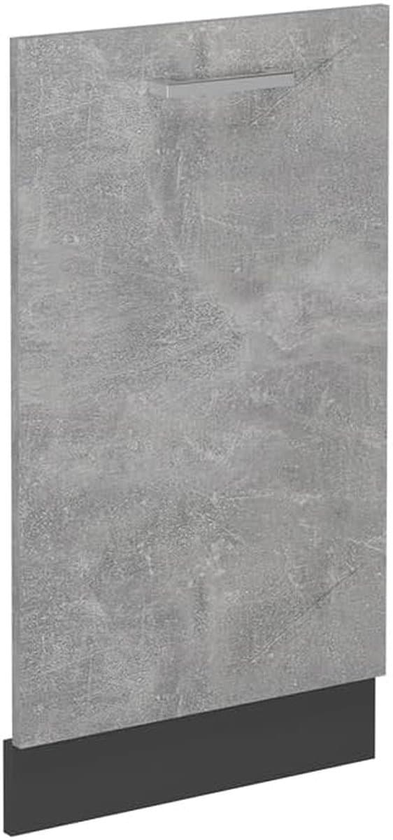 Vaatwasser paneel - Keuken front - Keuken renovatie - Naadloze integratie - 45 cm breed - Betonlook — afbeelding 1
