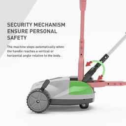 Elektrische Grasmaaier - Gazonmaaier Compact - Gazon Onderhoud - Borstelloze Motor - Tot 50 m² - Zwart — thumbnail 4