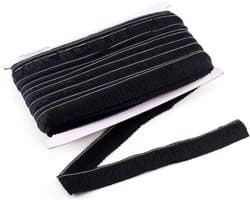25m franje trimmen 25mm - Polyester kwastje lint zwart voor DIY latin jurk - Naaien accessoires