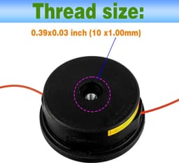 SnelShoppen - 2 stuks AutoCut snijkop 25-2 M10x1.0 vervangingskop voor grasmaaier accessoires, geschikt voor FS55 FS56 FS70 FS80 FS85 en meer — thumbnail 2