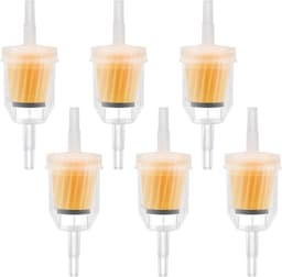 SnelShoppen - Universele Brandstoffilter 6 mm / 8 mm - Vloeistoffilter voor Motorfiets, Scooter, Generator, Grasmaaier en Auto - Set van 6 — thumbnail 1