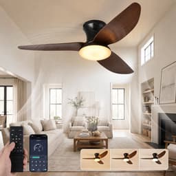 Lapamax Luxe Plafondventilator met Verlichting Ø100 cm – Smart Ventilator Lamp met App en Afstandsbediening – Dimbaar 3000K–6000K, 6 Snelheden, Timer en Zomer/Winterstand – Voor Woonkamer, Slaapkamer en Eetkamer- LED Lamp — thumbnail 1