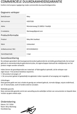 Reky Mini koelkast - koelkast - Minibar - Koelen en Verwarmen - Auto koelkast - kamer - camping - kantoor - 12V/230V - 4L - Wit — thumbnail 4