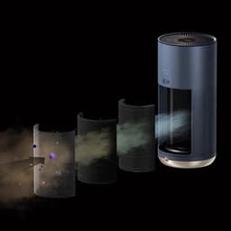 Smartmi - Luchtreiniger - 380m³/u PCADR - Ingebouwde UV-lamp - OLED-touchscreen - Laserdeeltjessensor - Slimme bediening - Zwart — thumbnail 4