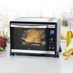 Rommelsbacher BGE 1580/E Elektrische Mini Oven met Draaispit - 30 Liter, 8 Kookfuncties, Elektronische Temperatuurregeling 80-230°C, Laagtemperatuurgaren, RVS, Accessoires Inbegrepen — thumbnail 5