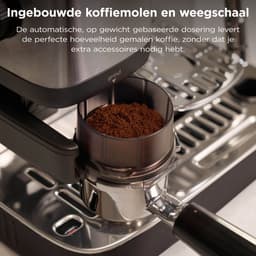 Ninja Luxe Café Mini 2-in-1 espresso- en filterkoffiemachine met ingebouwde bonenmaler en handmatige melkschuimer - ES301EU — thumbnail 4