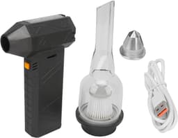 Mini Turboventilator - Luchtblazer Jetblower - Stof Verwijderen - 130.000 RPM - 19 x 18 x 9 cm - Zwart — thumbnail 3