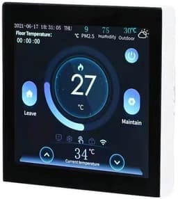 Slimme Thermostaat - Verwarmingsthermostaat Vloerverwarming - Energie Besparen - Wekelijks Programmeerbaar - 86x86x15 mm - Wit — thumbnail 4