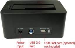 Harde Schijf Dock - Externe Opslag - Data Overzetten - Hoge Overdrachtssnelheid - 5TB Capaciteit - Zwart — thumbnail 5