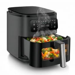 Seeger Airfryer met Stoomfunctie XXL - 7 Liter - SteamFry - Kijkvenster - 8 Programma's - PFAS-vrij - tot 8 Personen — thumbnail 1
