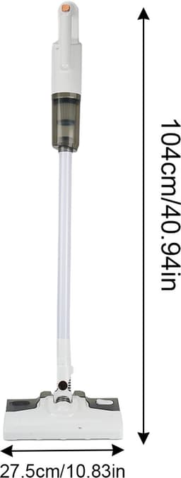 Draadloze Stofzuiger - 2-In-1 Stille Oplaadbare Steelstofzuiger - Handstofzuiger - Dubbele Stofzuig- En Dweilfunctie — thumbnail 2