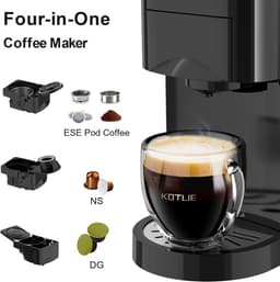 4-in-1 capsule koffiezetapparaat voor Nespresso Original/Dolce Gusto/gemengde koffie/ESE-pads (44 mm, 19 bar, 1450 W, 800 ml — thumbnail 5