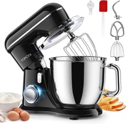 Keukenmachine - Standmixer - Bakken en mengen - Kantelbare kop - 4.5L kom - Zwart — thumbnail 1