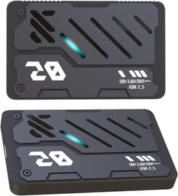 Externe Harde Schijf - Draagbare SSD Opslagschijf - Bestanden Opslaan - RGB Verlichting - 2.5 Inch - Zwart — thumbnail 1