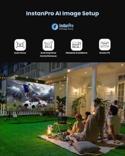 Projector 4K - 3100 Lumen - 2 x 12 W Speaker - Perfect voor thuisbioscoop - ShopVlot — thumbnail 3