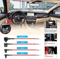 Dashcam hardwire kit 12V-24V naar 5V/2.5A - Type C - 320cm lengte - Veilig opladen voor dashcam - ShopVlot — thumbnail 3