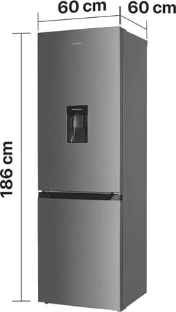 Heinner HCNF-HM291INVXWDD Koel-vriescombinatie – 291 L – Total No Frost – Inverter Compressor – Energieklasse D – Instelbare Thermostaat – LED-verlichting – RVS – 185 cm – 5 Jaar Garantie — thumbnail 4