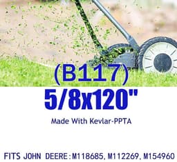 Grasmaaier snijdeken riem 5/8 inch x 120 inch - Kevlar versterkt - Geschikt voor diverse modellen - ShopVlot — thumbnail 4