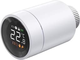 Digitale Thermostaat - Slimme Radiatorregelaar - Energie Besparen - Op Afstand Bedienbaar - 5-30°C Instelbaar - Wit — thumbnail 1